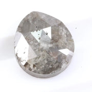 1.46 carat natural loose pear cut gray diamond with elegant teardrop shape for custom jewelry