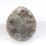 1.46 carat natural loose pear cut gray diamond with elegant teardrop shape for custom jewelry