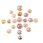 6.57 Ct Natural Round Cut Rose Cut Diamond Mixed Color Rustic Antique Diamond for Custom Rings 