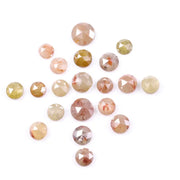 6.57 Ct Natural Round Cut Rose Cut Diamond Mixed Color Rustic Antique Diamond for Custom Rings 