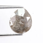 1.46 carat natural loose pear cut gray diamond with elegant teardrop shape for custom jewelry