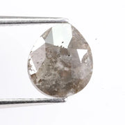 1.46 carat natural loose pear cut gray diamond with elegant teardrop shape for custom jewelry