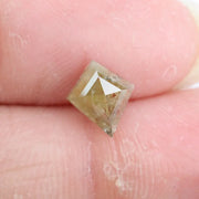 0.90 Ct yellow and orange kite cut natural diamond with radiant dual tone color and elegant geometric shape for luxury jewelry