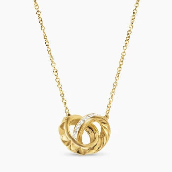 Interlock Circle Delicated Necklace