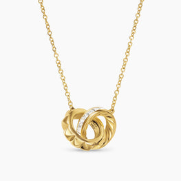 Interlock Circle Delicated Necklace