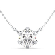 1.89 Ct Brilliance Round Moissanite Solitaire Necklace