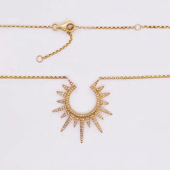 Sun Charm Delicated Unique Necklace