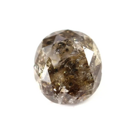 0.58 Ct Oval Cut Brown Fancy Natural Earth Mined Loose Antique Style Diamond for Custom Engagement Rings .