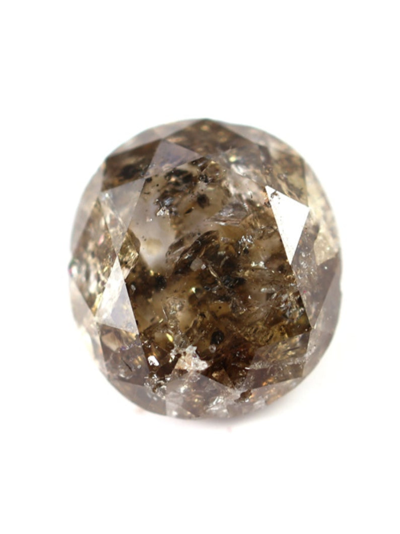 0.58 CT Oval Cut Brown Earth Mined Fancy Natural Diamond
