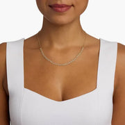 3.67 Ct Gold bow necklace pendant with ribbon-inspired design.