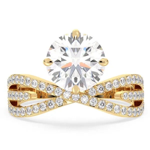 Statement Moissanite Royal Look Wedding Ring