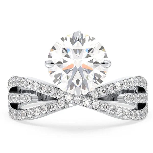 Statement Moissanite Royal Look Wedding Ring