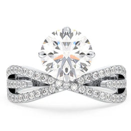 Statement Moissanite Royal Look Wedding Ring