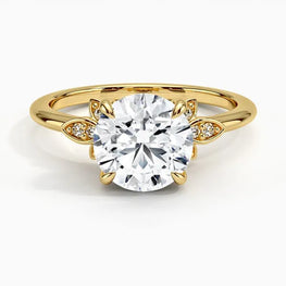 Elegant Moissanite Solitaire Personalized Ring
