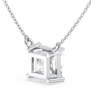 2.08 Ct Real diamond necklace with natural diamonds in gold setting.