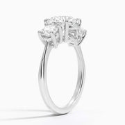 4 Ct Vintage engagement ring in custom gold design Round Cut Diamond Ring 