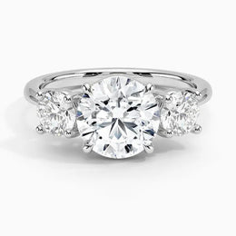 4 Ct Vintage engagement ring in custom gold design Round Cut Diamond Ring 