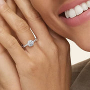 4.61 Ct Gold DIamond Ring Rectangle engagement ring with real diamonds