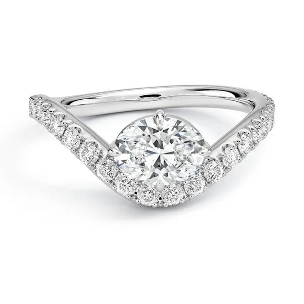 Elegant Moissanite Modern Ring