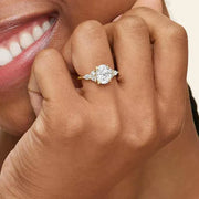 3 Carat Oval Shaped Diamond Ring unique engagement rings for women 