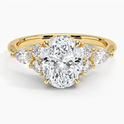 3 Carat Oval Shaped Diamond Ring unique engagement rings for women 