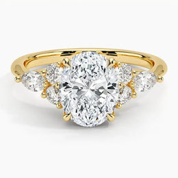 3 Carat Oval Shaped Diamond Ring unique engagement rings for women 