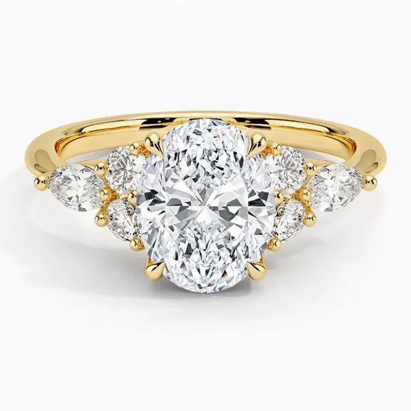 Elegant Moissanite Modern Ring