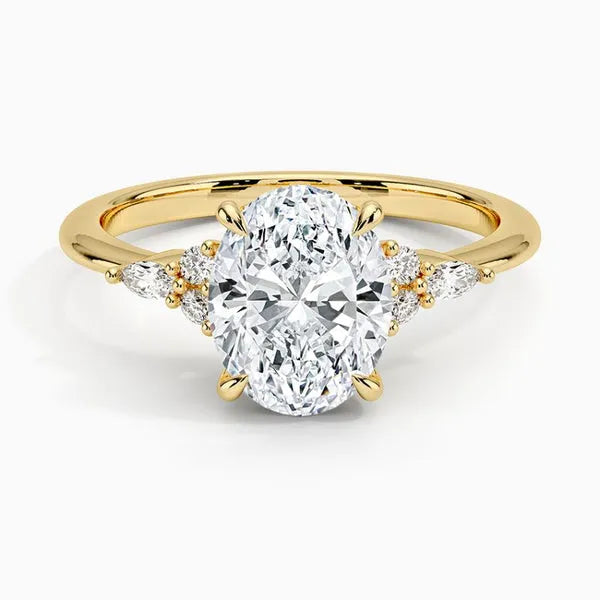 Classic Moissanite Solitaire Engagement Ring