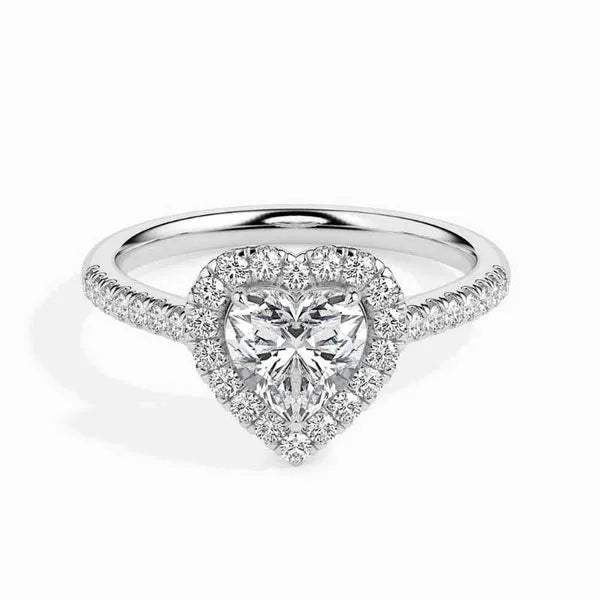 Classic Hidden Halo Moissanite Engagement Ring