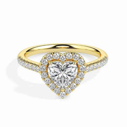 Classic Hidden Halo Moissanite Engagement Ring