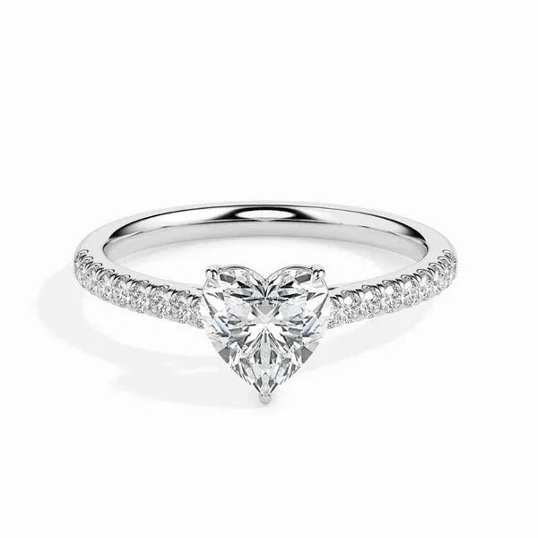 Classic Solitaire Moissanite Engagement Ring