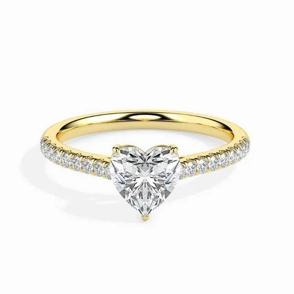 Classic Solitaire Moissanite Engagement Ring