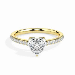 Classic Solitaire Moissanite Engagement Ring