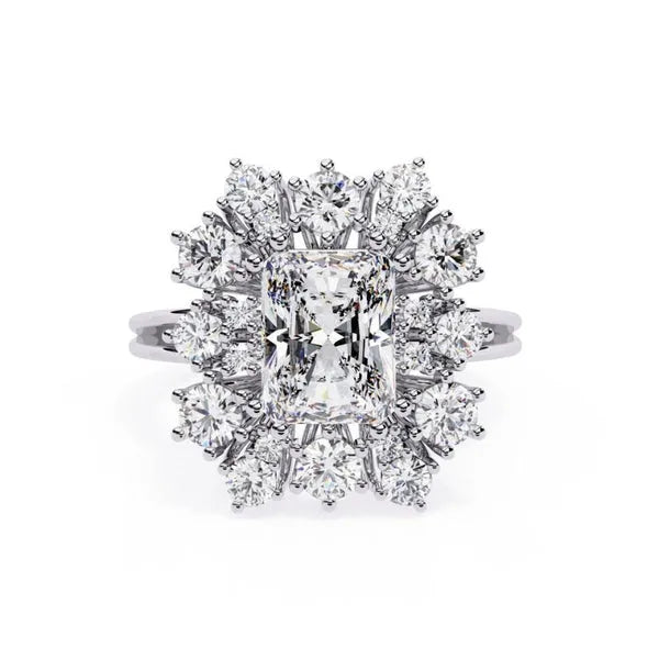 Antique Touch Moissanite Luxury Ring