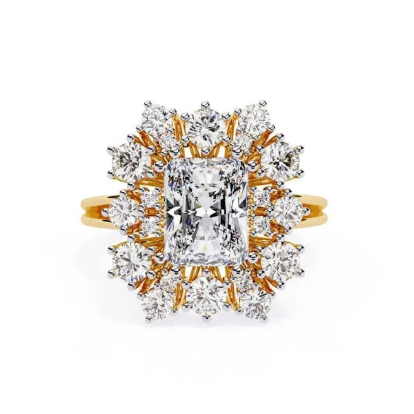 Antique Touch Moissanite Luxury Ring