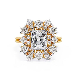 Antique Touch Moissanite Luxury Ring