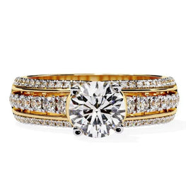 Channel Set Moissanite Wedding Ring