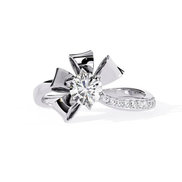 Modern Moissanite Ring for Baby Princess