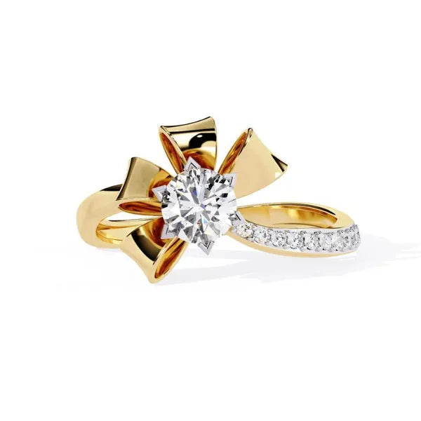 Modern Moissanite Ring for Baby Princess