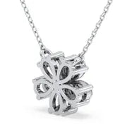 3.64 Ct Long gold necklace with layered chain design.