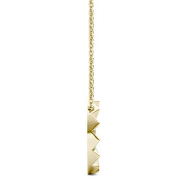 Sunflower-Inspired Round Moissanite Necklace