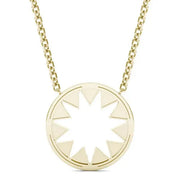 0.94Ct Gold bow necklace pendant with ribbon-inspired design.