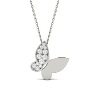 0.90 Ct Gold rosary necklace with beads and cross pendant.