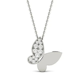 0.90 Ct Gold rosary necklace with beads and cross pendant.