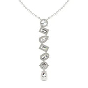 5.34 Ct Gold angel wing necklace pendant with fine feather detailing.