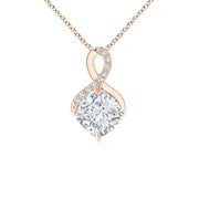 4.32 Ct Dainty gold cross necklace with small cross pendant.