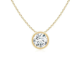 2.84 Ct Flat gold necklace with smooth polished links.