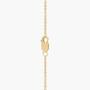 3.67 Ct Gold bow necklace pendant with ribbon-inspired design.
