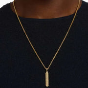 1.20 CT Gold coin necklace with engraved vintage coin pendant.