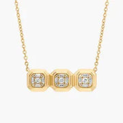 2.67 Ct Various necklace designs in gold and gemstone styles.